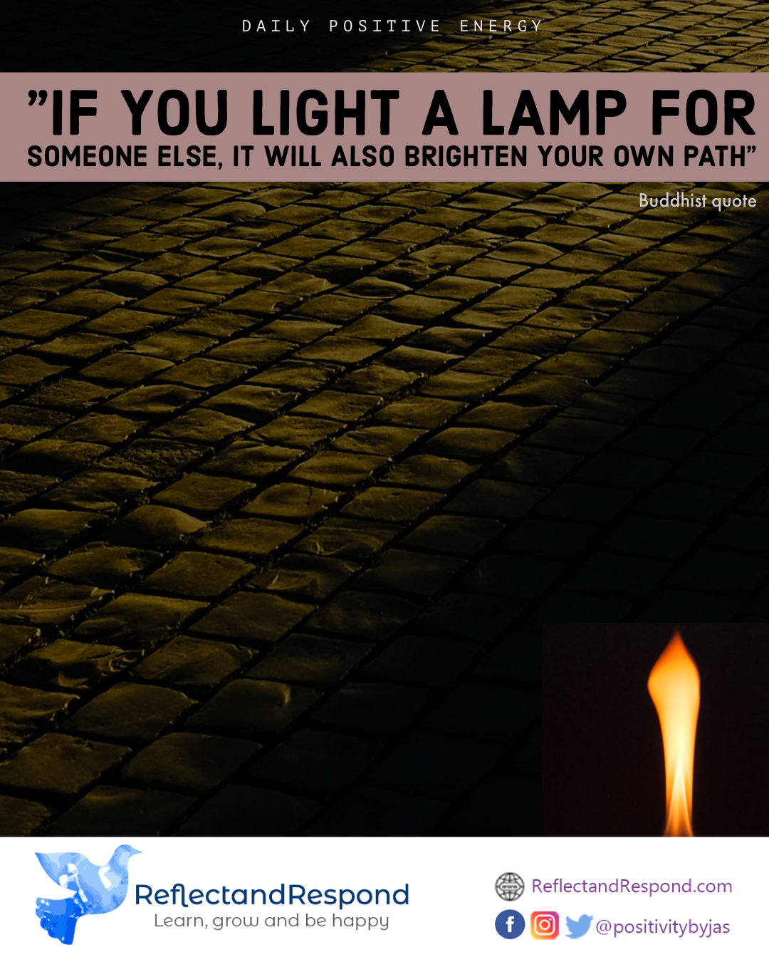 buddhist quote light buddha lamp