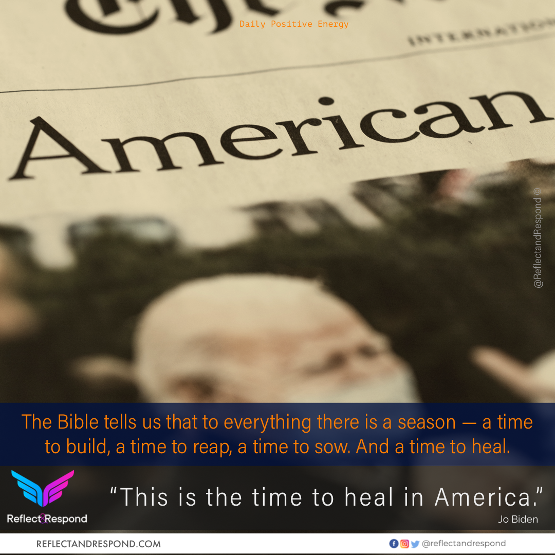 Jo Biden: This is the time to Heal in America