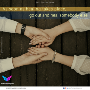 As soon as healing takes place, go out and heal somebody else