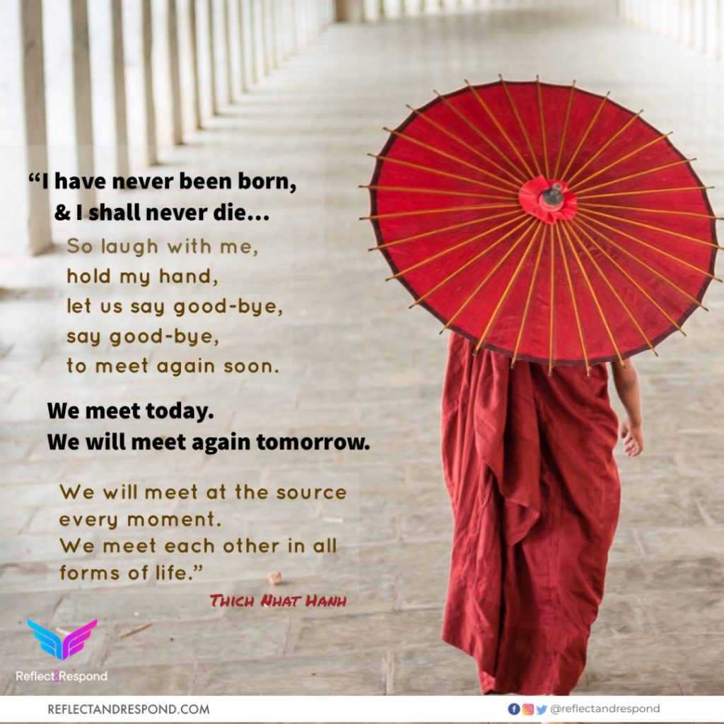 Thich Nhat Hanh I have never been born - ReflectandRespond