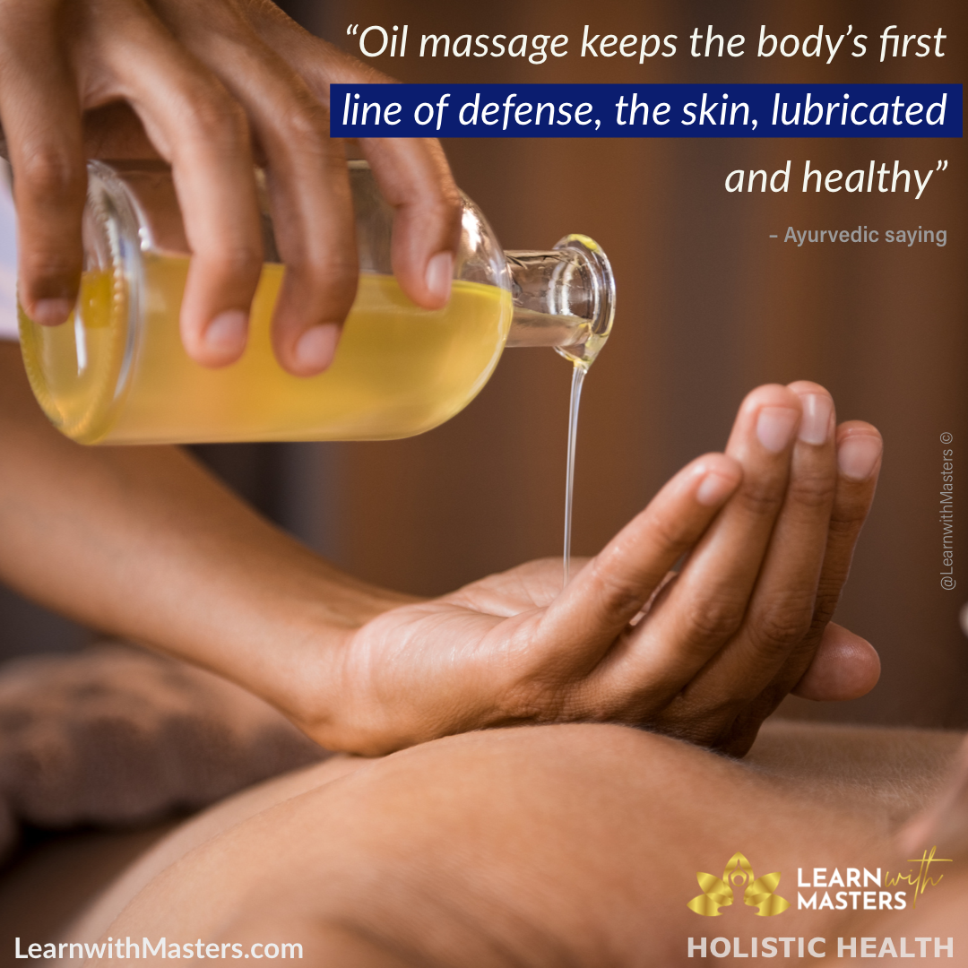 Ayurveda Oil massage self abhangya