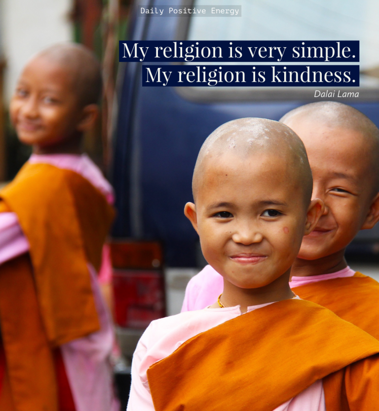 daily positive quotes teens dalai lama simple - ReflectandRespond