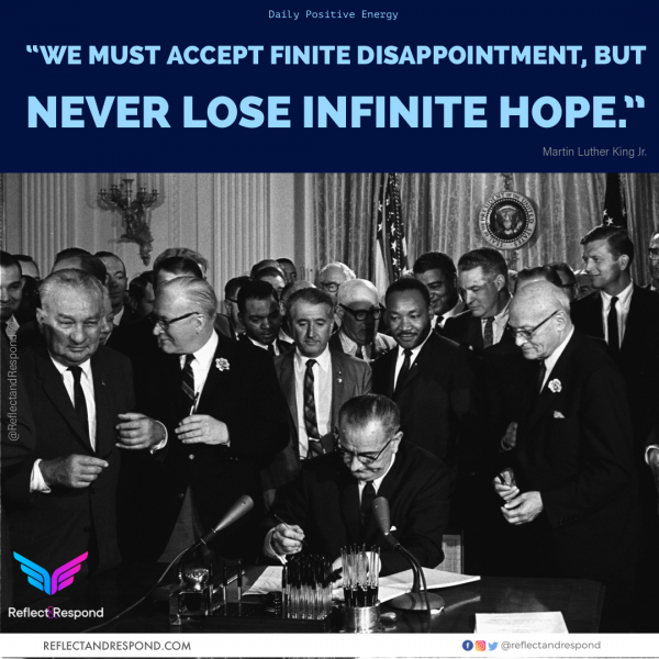 Never lose infinite HOPE - Dr. King